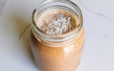 Peanut Butter Banana Protein Smoothie With Coconut